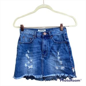 One teaspoon Distressed Denim Skirt